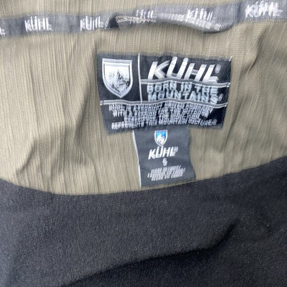 Kuhl Burr Canvas Jacket Fleece Lined Small Mens Green Patina Hiking - Picture 10 of 14